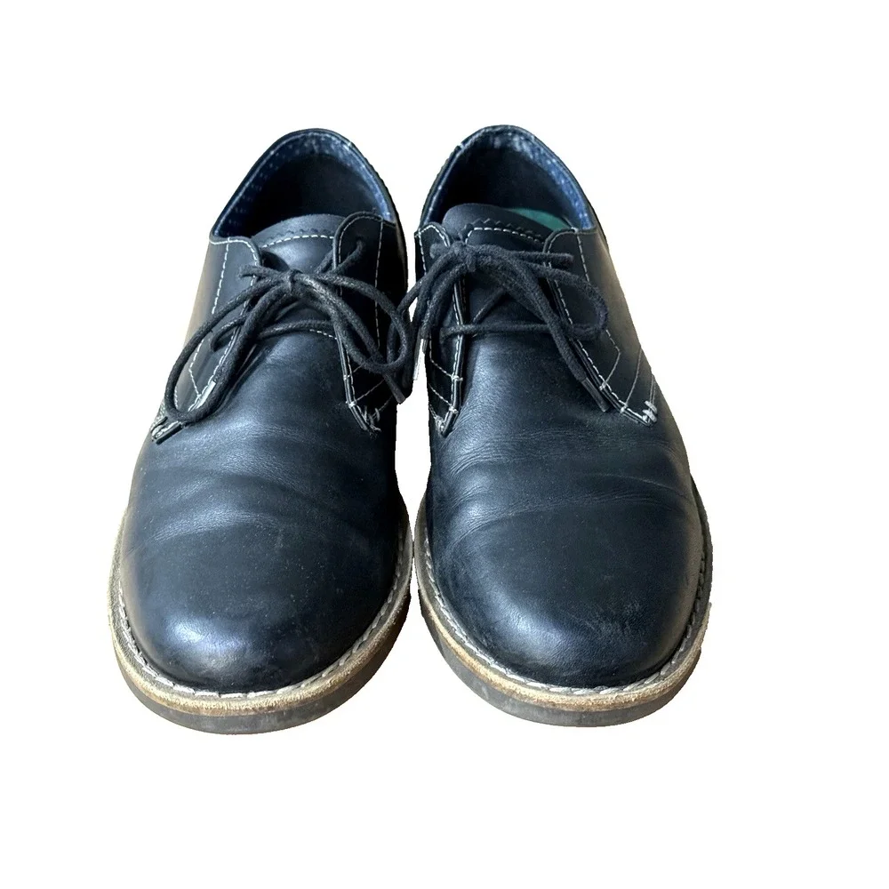 Penguin Dress Shoes Mens Size‎ 8.5 Casual Oxford Black Leather Lace Up Low